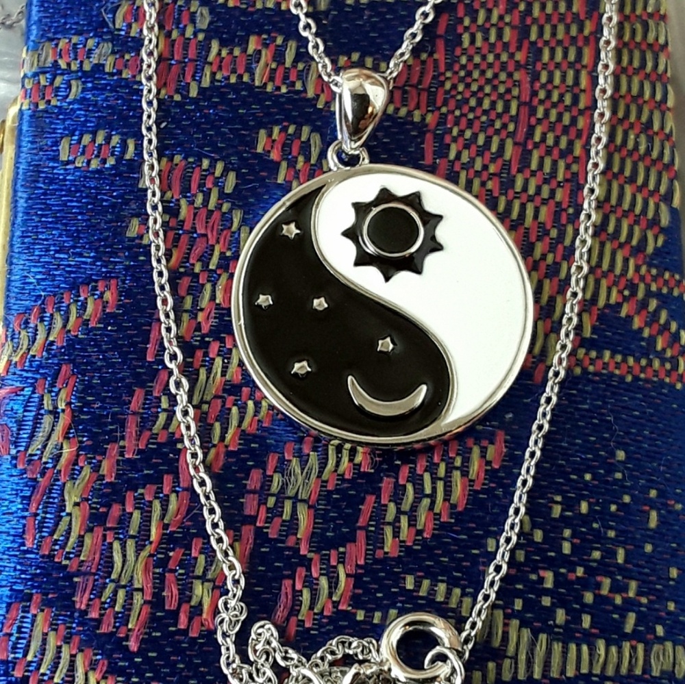NEW Balancing Sun Moon Yin Yang Pendant